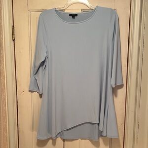 Alfani Light Blue Tunic Top